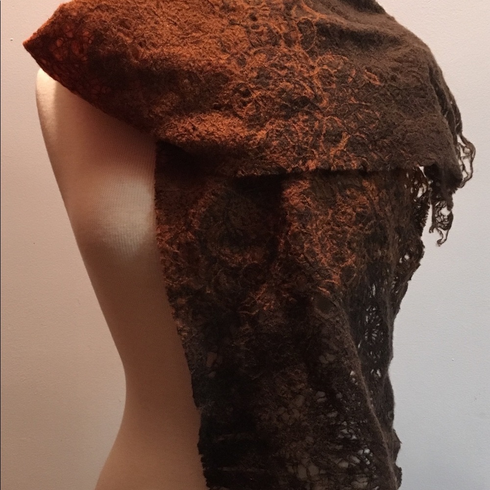 Wool blend scarf